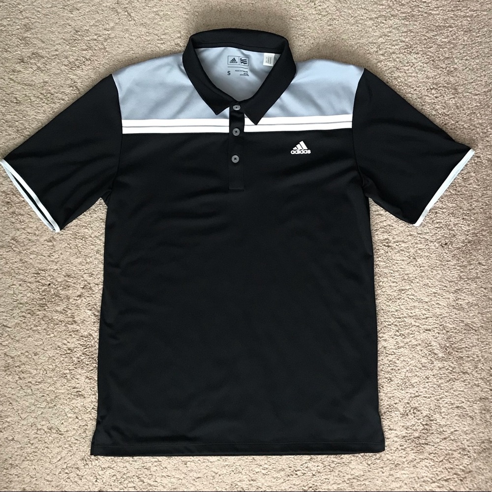 Adidas Black & Grey Polo